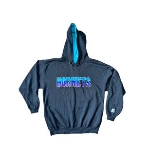 VTG Charlotte Hornets Starter Hoodie NWT XL Embroidered 90s NBA Fleece Sweatshir
